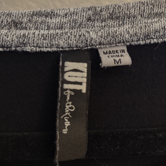 KUT From The Kloth Heather Gray Floral Print Long Sleeve Sweater Size Me… - Picture 4 of 11